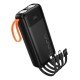 Hoco J151A Power Bank Spirit 20000mAh με 4 Καλώδια Φόρτισης, Φακό και LED Ένδειξη Μαύρο