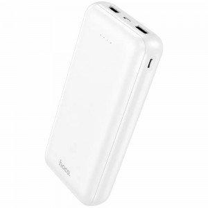 Hoco J153A Power Bank Stability 10W 20000mAh 2xUSB-A 1xUSB-C 1xMicroUSB και LED Ένδειξη Μπαταρίας Λευκό