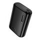 Hoco J158 Power Bank Runner 5000mAh 5V/2A με 1xUSB-A 1xUSB-C 1xMicro USB και LED Ένδειξη Μπαταρίας Μαύρο