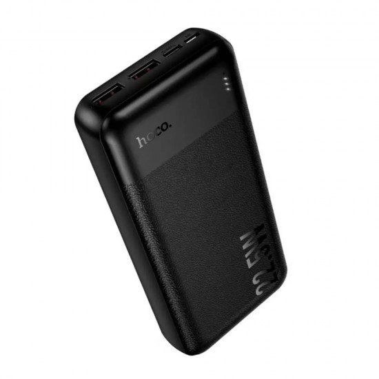 Hoco J159A Power Bank Essence 20000mAh 2xUSB-A 22.5W 1xUSB-C PD20W 1xMicroUSB 18W Digital LED Ένδειξη Μπαταρίας Μαύρο