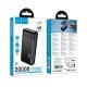 Hoco J159A Power Bank Essence 20000mAh 2xUSB-A 22.5W 1xUSB-C PD20W 1xMicroUSB 18W Digital LED Ένδειξη Μπαταρίας Μαύρο