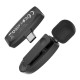 HOCO wireless lavalier microphone for Type C L15 black