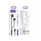 Hoco M115 Hands Free Sagacious Lightning Universal Earphones Hi-Fi Stereo με Μικρόφωνο Μαύρα 1.2m