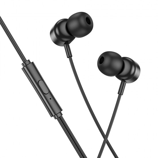 HOCO headset / in-ear headphones Type C with M122 Power microphone, black
