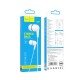 Hoco M97 Hands Free Enjoy Earphones Stereo 3.5mm με Μικρόφωνο και Πλήκτρο Λειτουργίας Λευκά