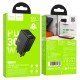 HOCO 220V 30W, GaN, USB-A + USB-C, Nuevo /black/ - N71
