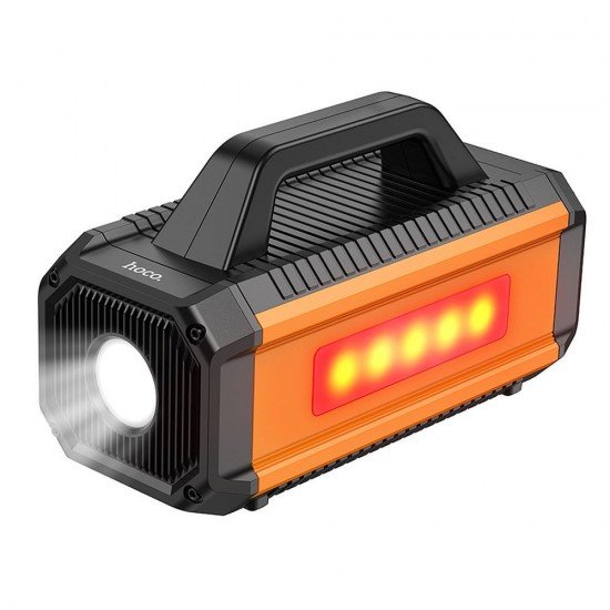 HOCO QS4 Powerbank 10000 mAh 18W with car starter function with compressor and flashlight orange black