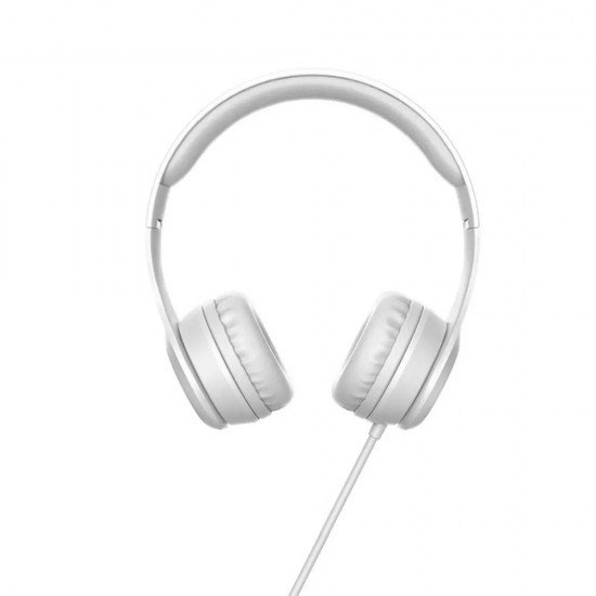 Hoco W21 Ακουστικά Stereo Graceful Charm 3.5mm με Μικρόφωνο Γκρι