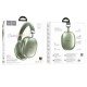 Hoco W35 Max Wireless Ακουστικά Stereo Joy V5.3 800mAh με υποδοχή Micro SD και AUX Πράσινα