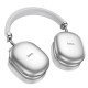 Hoco W35 Max Wireless Ακουστικά Stereo V5.4 800mAh με υποδοχή Micro SD και AUX ANC Ασημί