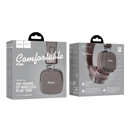 HOCO wireless headphones bluetooth W56 brown