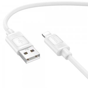 Hoco X122 Καλώδιο USB-A σε Lightning 2.4A Fast Charging Λευκό 1m