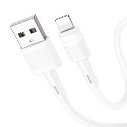 HOCO X83 cable USB to iPhone Lightning 8-pin 2,4A Victory 1m white