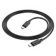 HOCO cable Type C to Type C Power Delivery 60W Gratifed X88 black