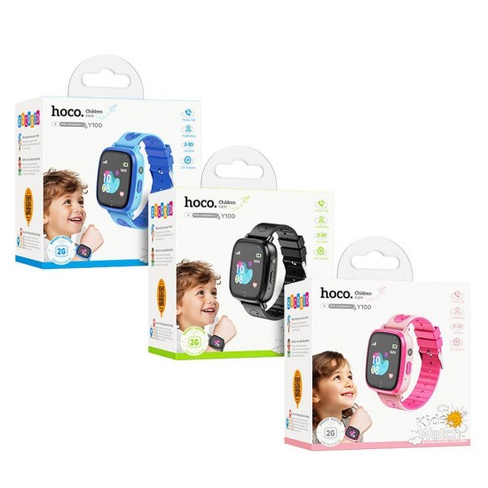 HOCO smartwatch for children with 2G talk function Y100 blue