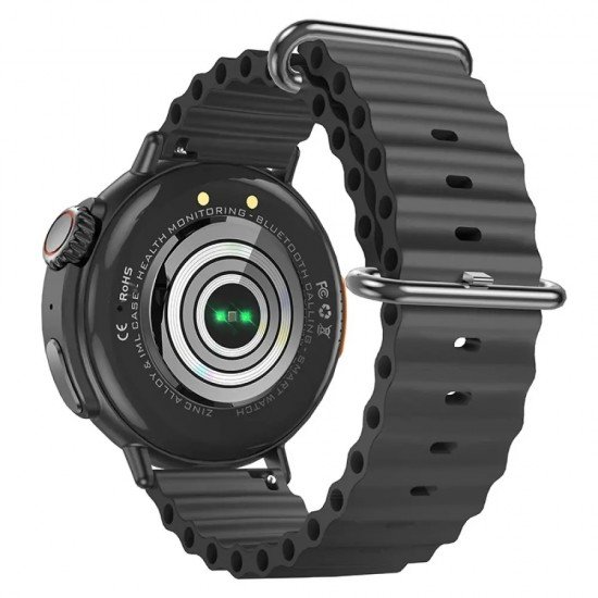 Hoco Y18 Smartwatch IP67 IPS Οθόνη 1.52" 300mAh V5.1 με Δυνατότητα Κλήσεων Μαύρο