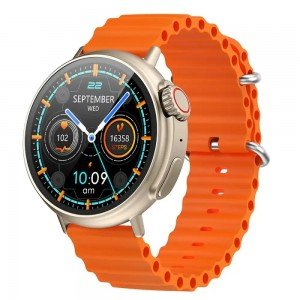 Hoco Y18 Smartwatch IP67 IPS Οθόνη 1.52" 300mAh V5.1 με Δυνατότητα Κλήσεων Χρυσαφί