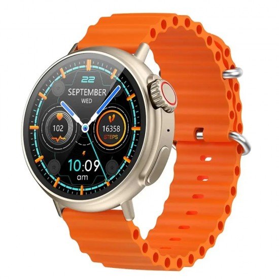 Hoco Y18 Smartwatch IP67 IPS Οθόνη 1.52" 300mAh V5.1 με Δυνατότητα Κλήσεων Χρυσαφί