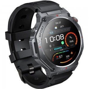 HOCO Y37, SMART WATCH, SPORT, AMOLED, GPS, ΜΑΥΡΟ