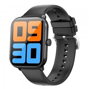 Hoco Y3 Pro Smartwatch IP67 Screen 1.95" 350mAh v5.1 με Δυνατότητα Κλήσεων Silicon Band Μαύρο