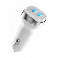 HOCO Car charger - Z40 2.4A 2 x USB white
