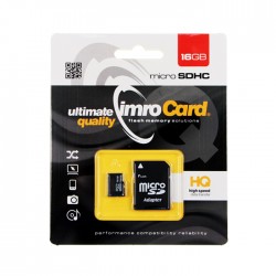 Imro 16GB microSDHC Class 10 UHS-I memory card + adapter