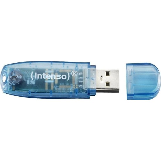 Intenso USB Stick 4GB 2.0 Rainbow Line Blue (3502450)