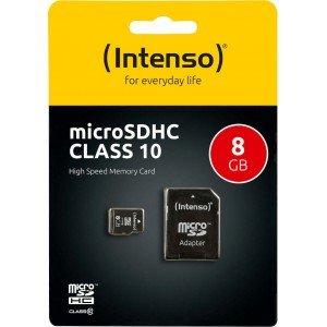 Intenso microSDHC Card 8GB Class 10 (3413460) (NSO3413460)