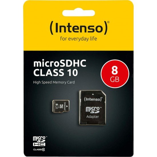 Intenso microSDHC Card 8GB Class 10 (3413460) (NSO3413460)
