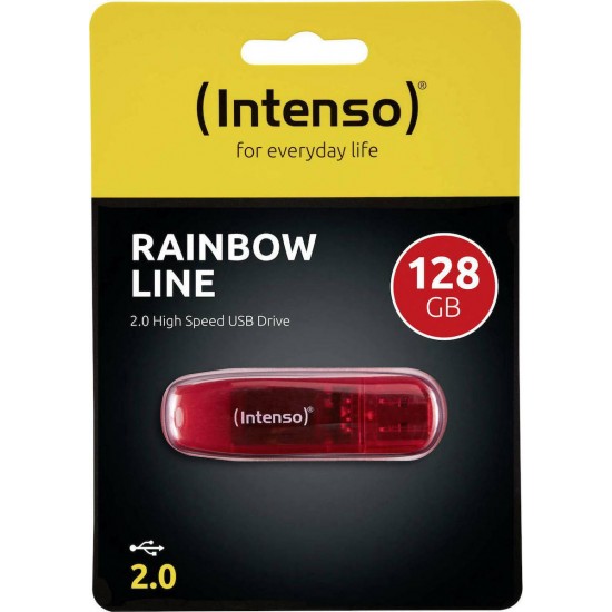 Intenso USB 2.0 Stick 128GB Rainbow Line rot (3502491)