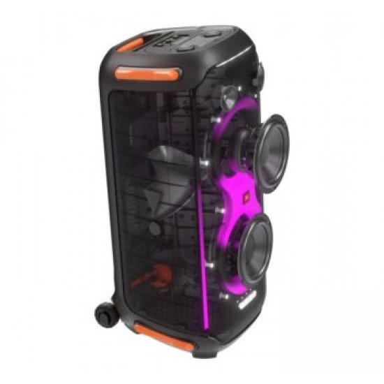 JBL Partybox 710, Bluetooth Party Speaker, IPX4, Wheels, Light Show, (Black)