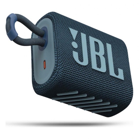 JBL GO3, Portable Bluetooth Speaker, Waterproof IP67, (Blue)