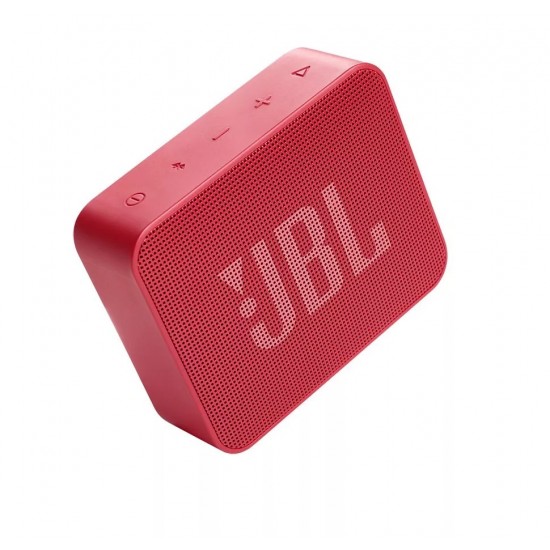 JBL GO Essential, Portable Bluetooth Speaker, Waterproof IPX7, (Red)