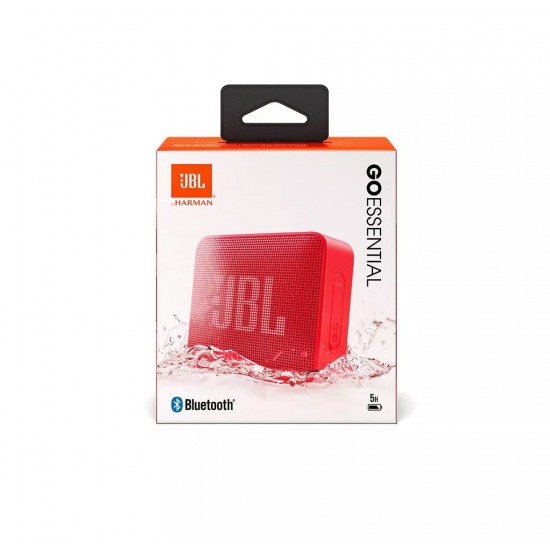 JBL GO Essential, Portable Bluetooth Speaker, Waterproof IPX7, (Red)