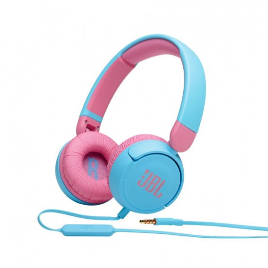 JBL JR310, On-Ear Headphones for Kids, Universal (Blue)