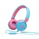 JBL JR310, On-Ear Headphones for Kids, Universal (Blue)