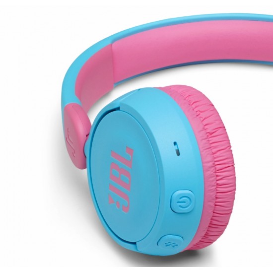 JBL JR310BT, On-Ear Headphones for Kids, Wireless (Blue)