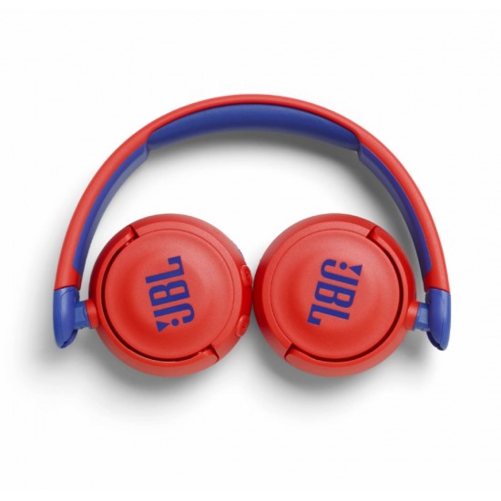 JBL JR310BT, On-Ear Headphones for Kids, Wireless (Red)