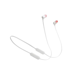 JBL Tune 125BT, Wireless In-Ear with 3-button Mic/Remote (White)