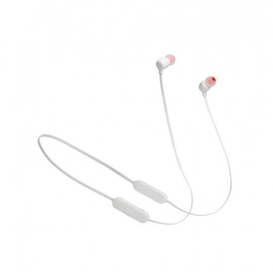 JBL Tune 125BT, Wireless In-Ear with 3-button Mic/Remote (White)