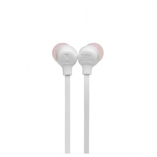 JBL Tune 125BT, Wireless In-Ear with 3-button Mic/Remote (White)