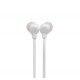 JBL Tune 125BT, Wireless In-Ear with 3-button Mic/Remote (White)