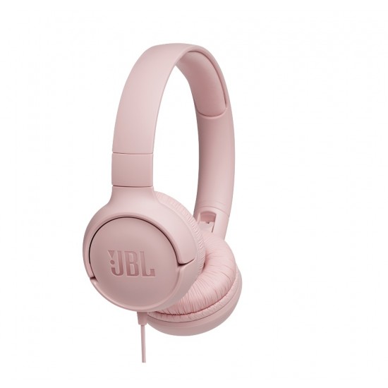 JBL Tune 500, OnEar Universal Headphones 1-button Mic/Rem (Pink)