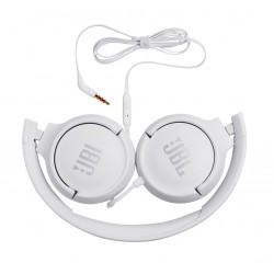 JBL Tune 500, OnEar Universal Headphones 1-button Mic/Rem (White)