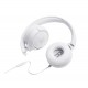 JBL Tune 500, OnEar Universal Headphones 1-button Mic/Rem (White)