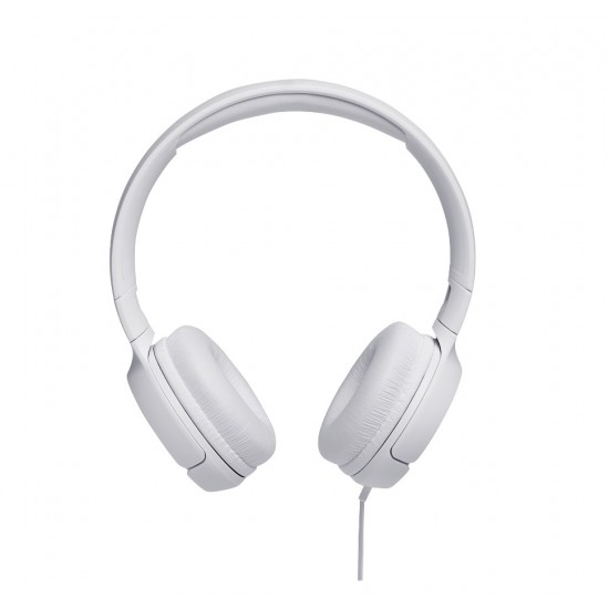 JBL Tune 500, OnEar Universal Headphones 1-button Mic/Rem (White)