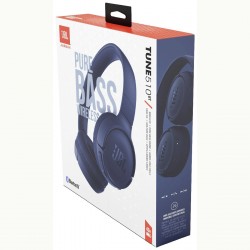 JBL T510BT Bluetooth Ακουστικά Stereo Over-ear Pure Bass Sound Multipoint, Voice Assistant με 40 hr Λειτουργίας BLUE