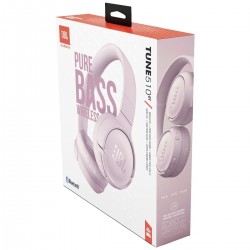 JBL T510BT Bluetooth Ακουστικά Stereo Over-ear Pure Bass Sound Multipoint, Voice Assistant με 40 hr Λειτουργίας PINK