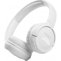 JBL T510BT Bluetooth Ακουστικά Stereo Over-ear Pure Bass Sound Multipoint, Voice Assistant με 40 hr Λειτουργίας WHITE