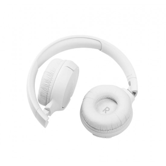 JBL Tune 510ΒΤ, On-Ear Bluetooth Headphones w Earcup control (White)